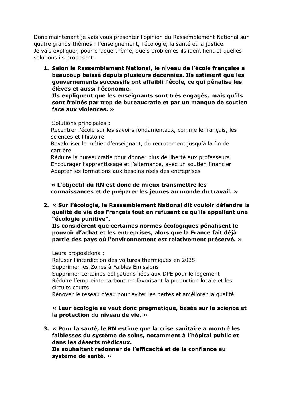 Prévisualisation du document Sujet oral