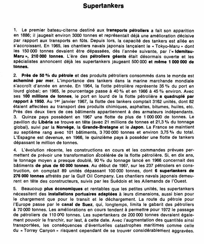 Prévisualisation du document Supertankers