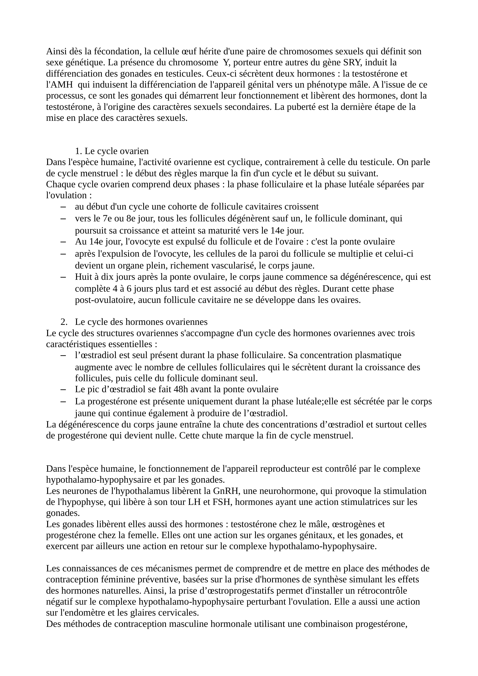 Prévisualisation du document SVT 1ere S Feminin/masculin + Vision
