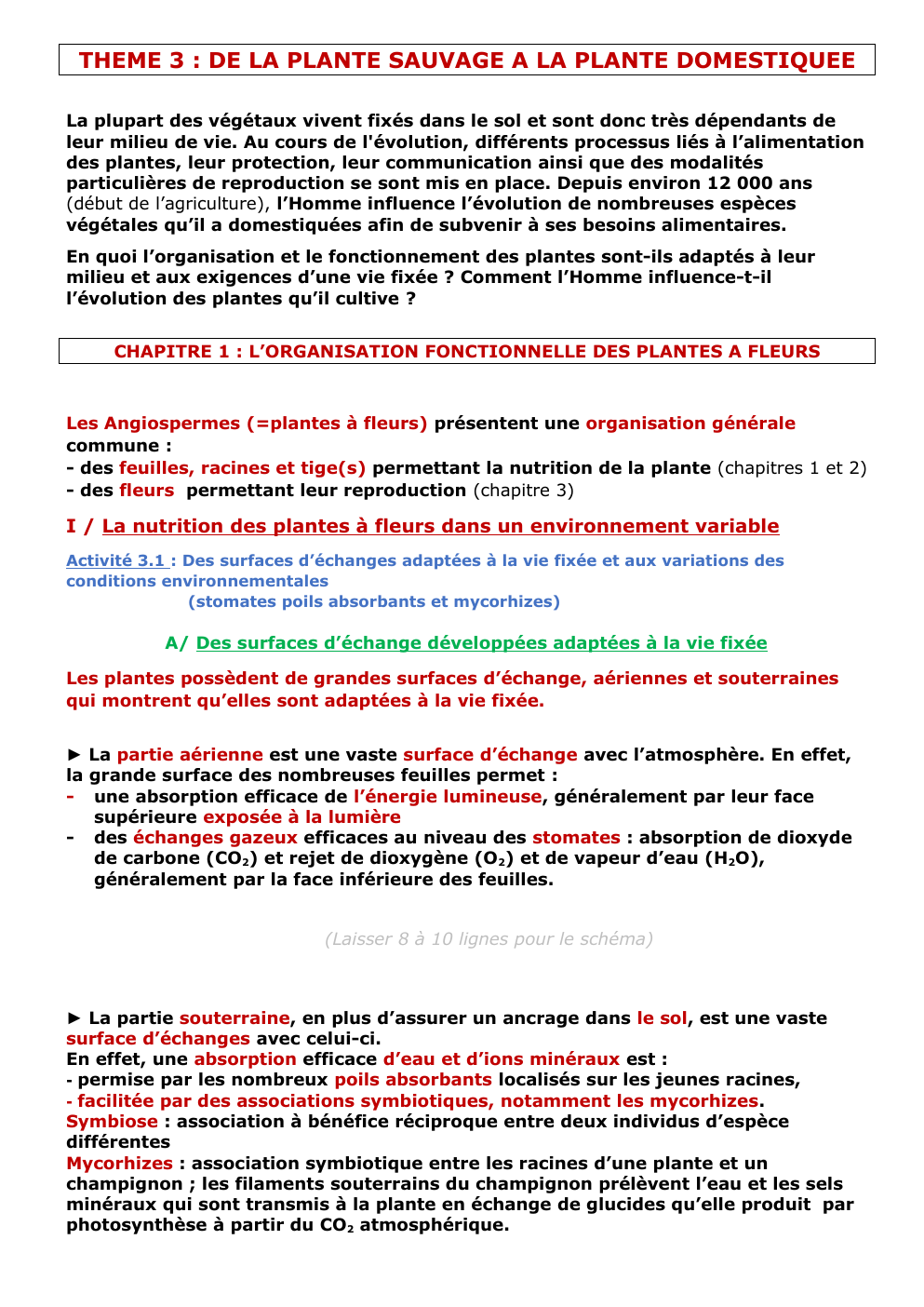 Prévisualisation du document Svt document sur les plantes