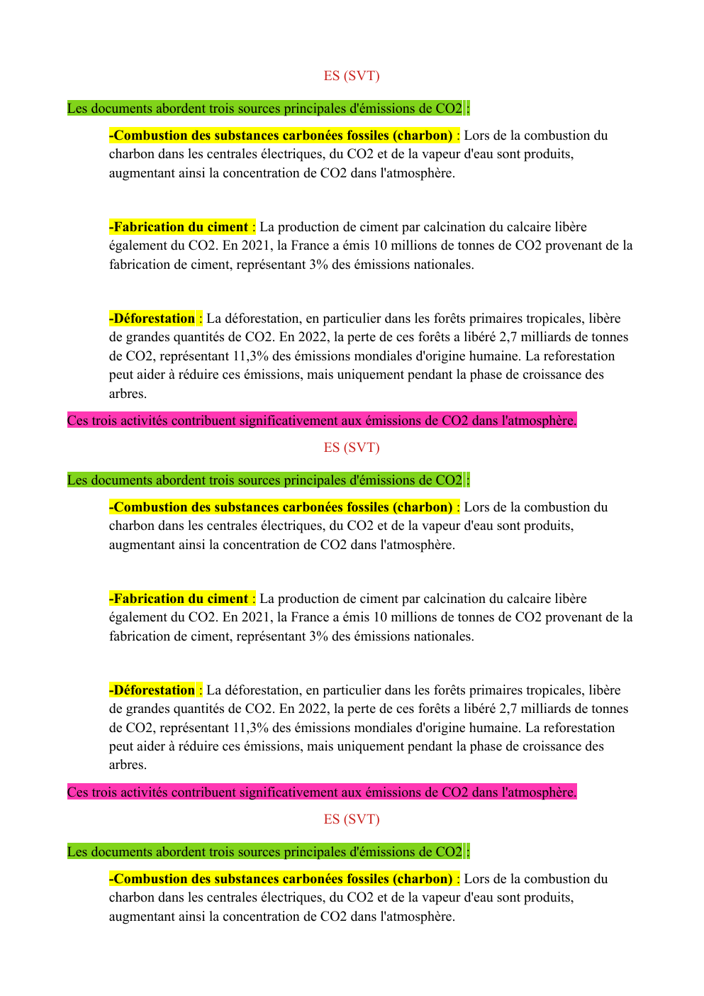 Prévisualisation du document SVT ES principales d'émissions de CO2