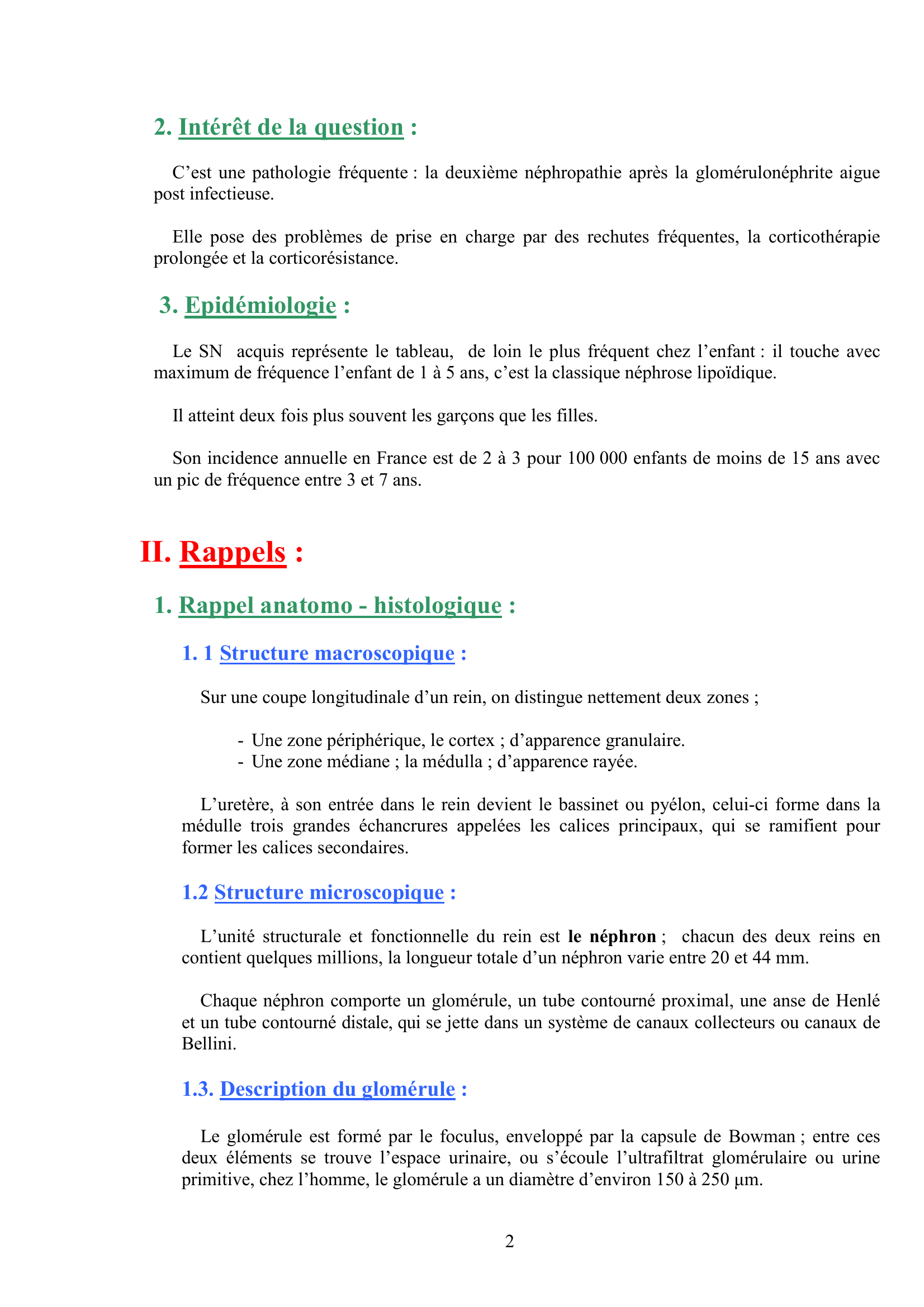 Prévisualisation du document Syndrome nephrotique