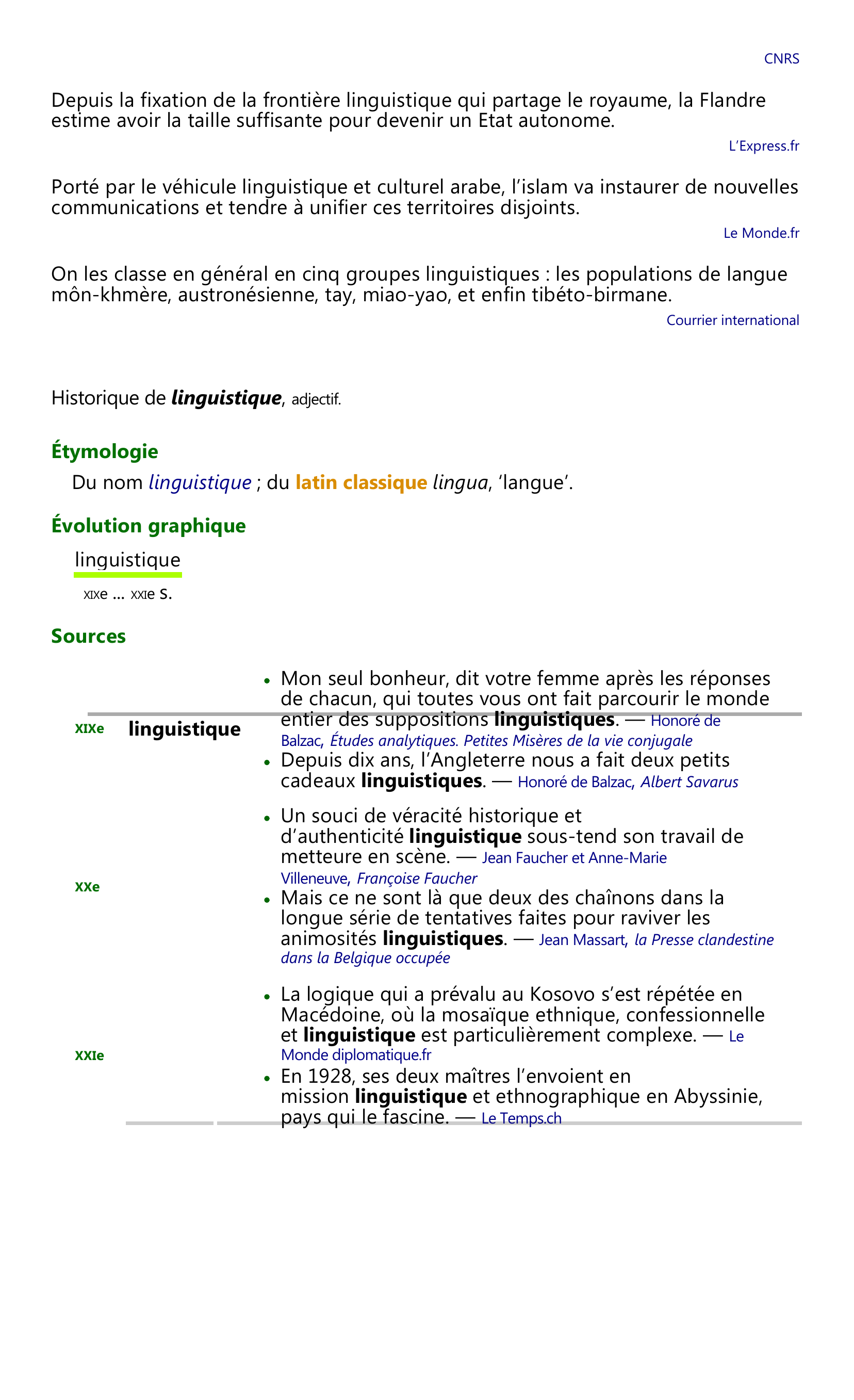 Prévisualisation du document Synonyme delinguistique, adjectif.