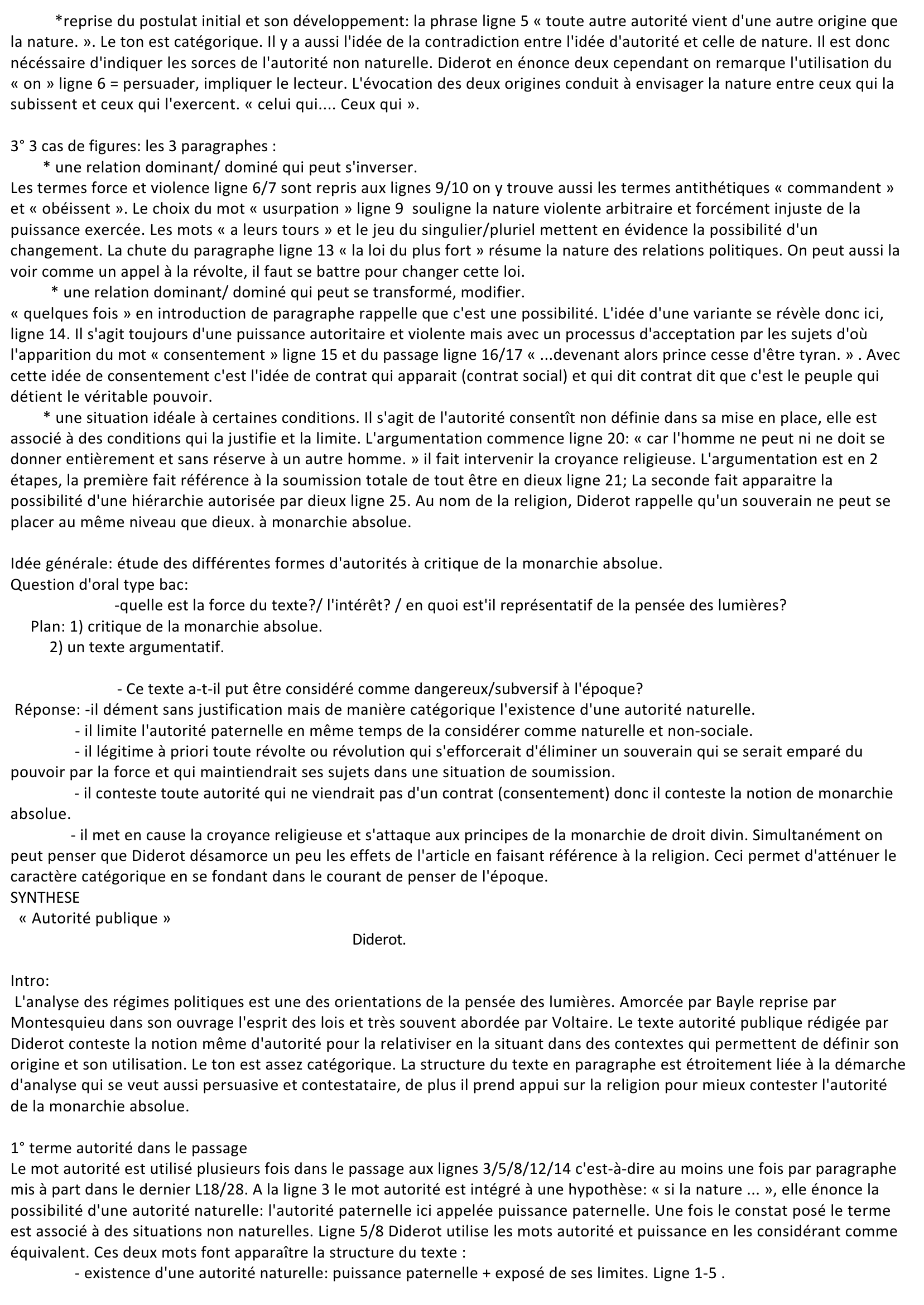 Prévisualisation du document Synthèse : autorité publique Diderot