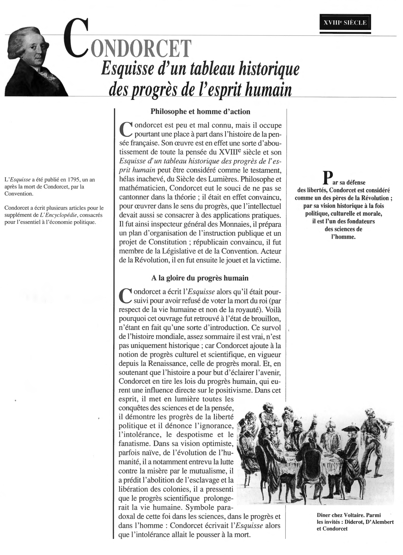 Prévisualisation du document TABLEAU HISTORIQUE DES PROGRES DE L'ESPRIT HUMAIN