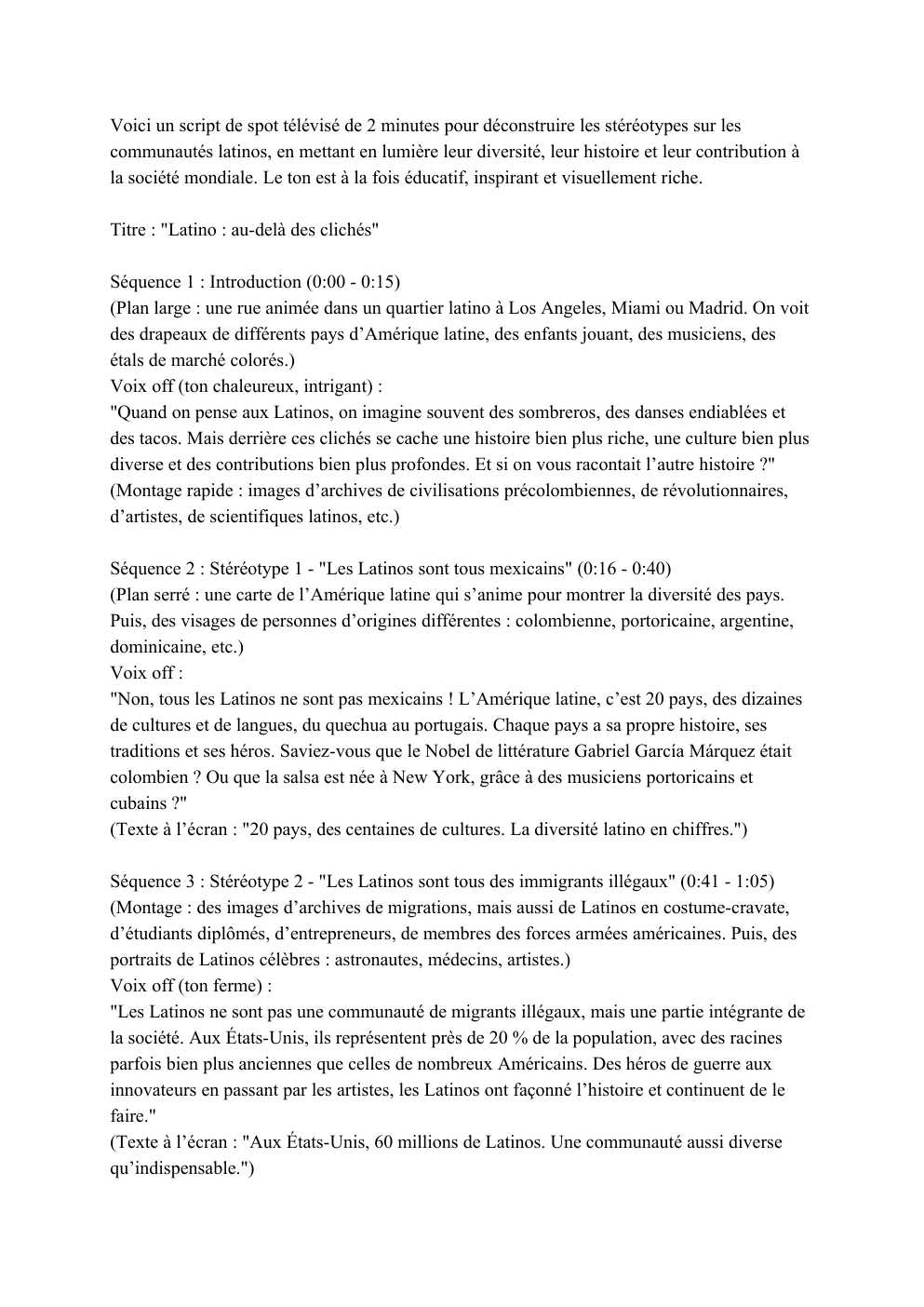 Prévisualisation du document tache final stéréotypes