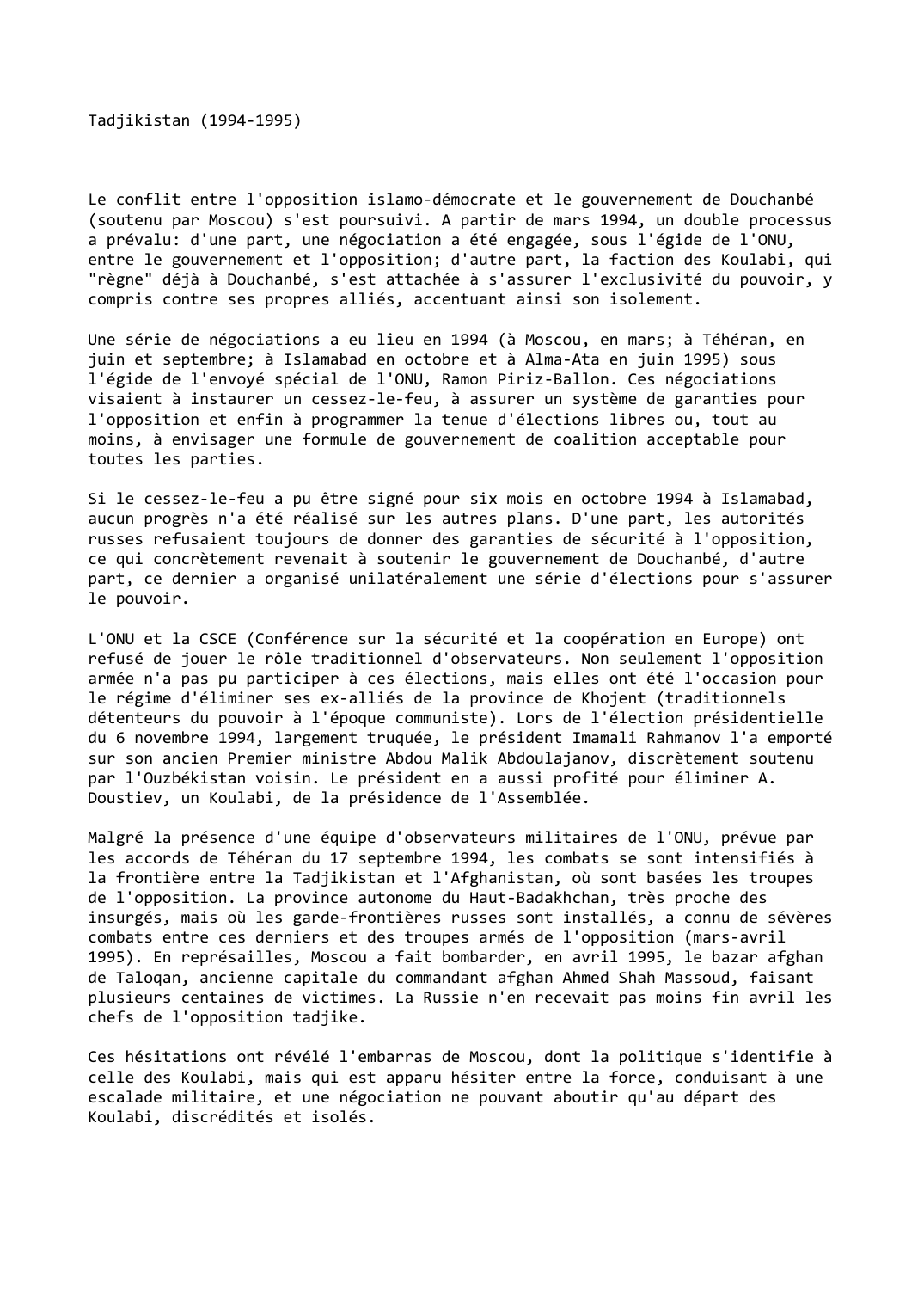 Prévisualisation du document Tadjikistan (1994-1995)