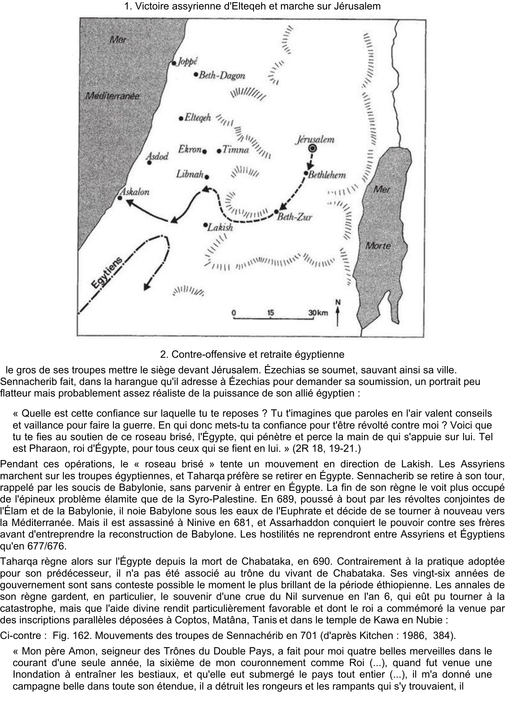 Prévisualisation du document Taharqa du lac et dans l'enceinte de Montou.