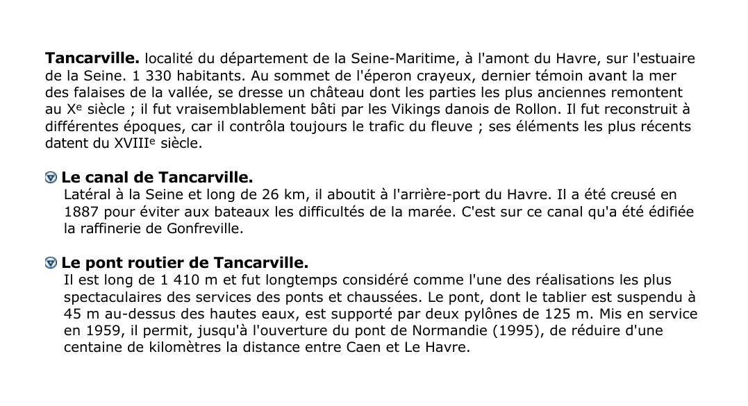 Prévisualisation du document Tancarville.