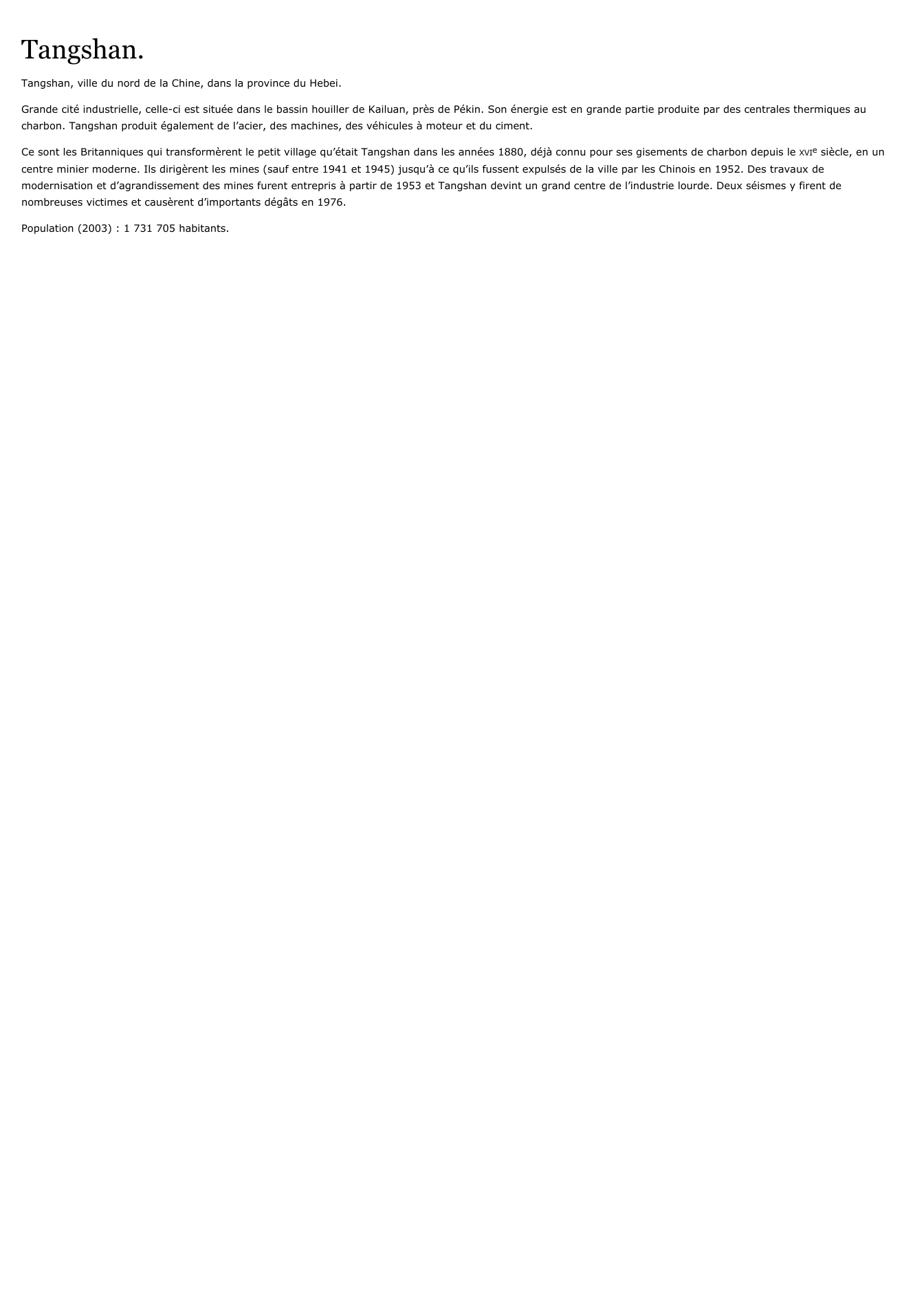 Prévisualisation du document Tangshan.