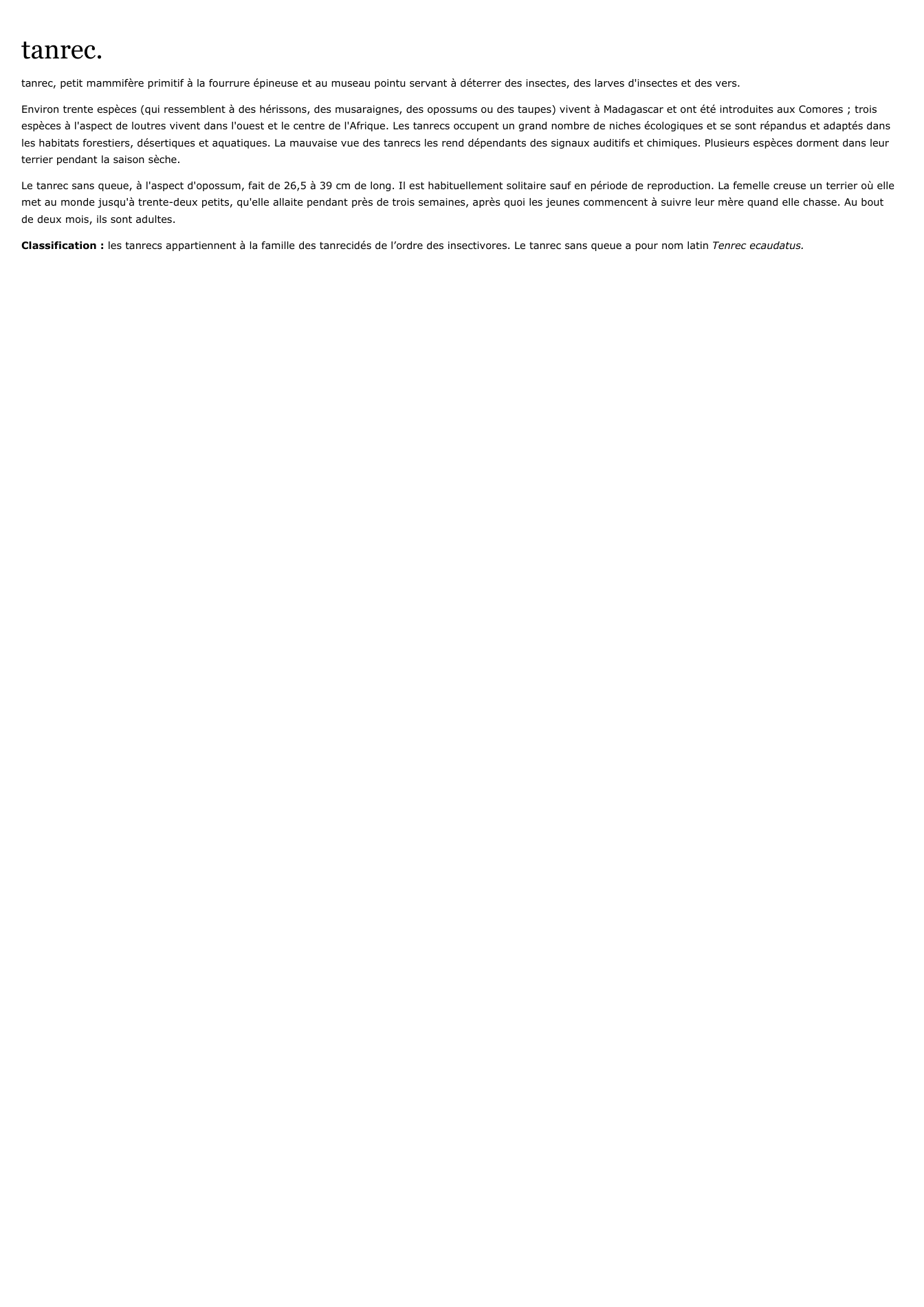Prévisualisation du document tanrec.