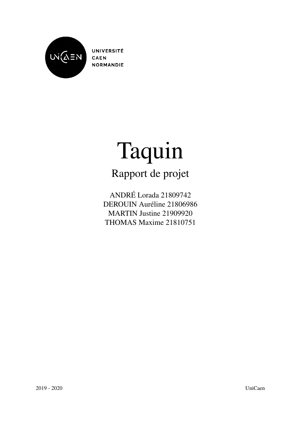 Prévisualisation du document Taquin - Mise en place du pattern MVC