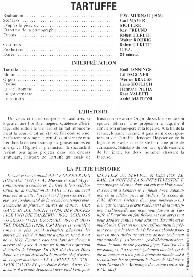 Prévisualisation du document TARTUFFE