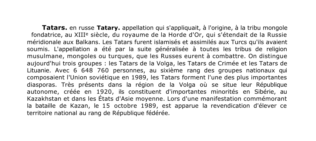 Prévisualisation du document Tatars.