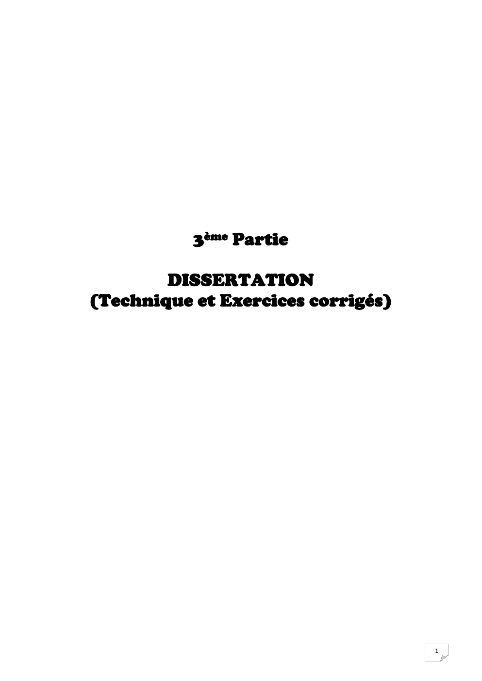 Prévisualisation du document Technique de dissertation en philosophie