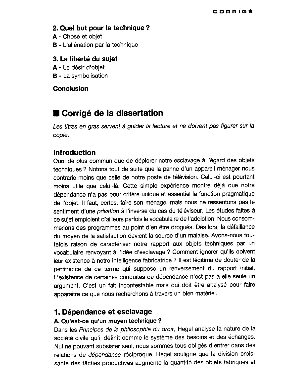 Prévisualisation du document Technique: Dépendance et esclavage