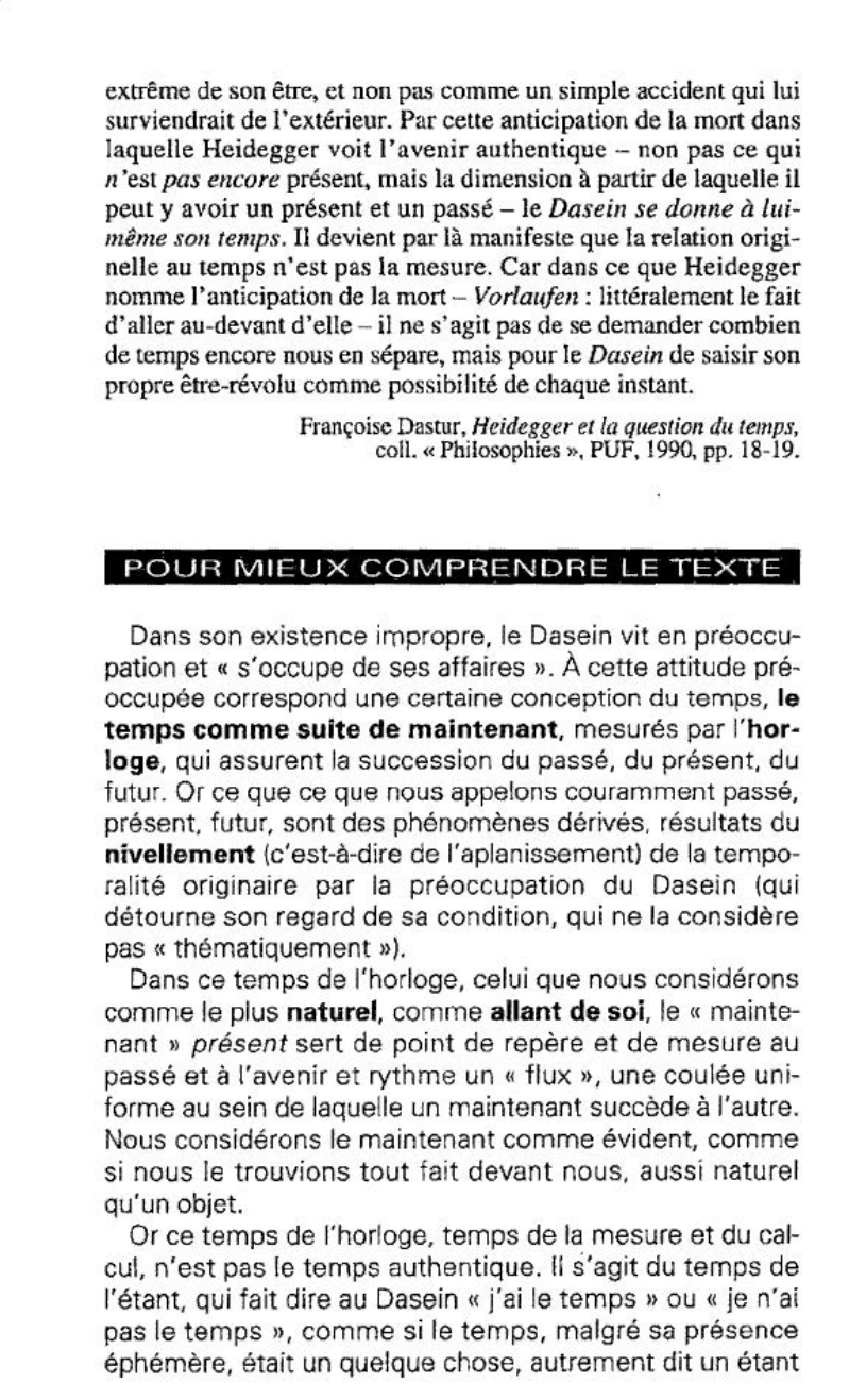 Prévisualisation du document TEMPORALITÉ ORIGINAIRE ET TEMPS VULGAIRE chez F. DASTUR