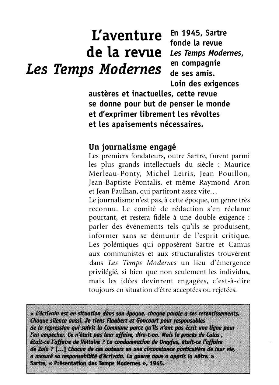 Prévisualisation du document Temps modernes, les [revue] - médias & information.