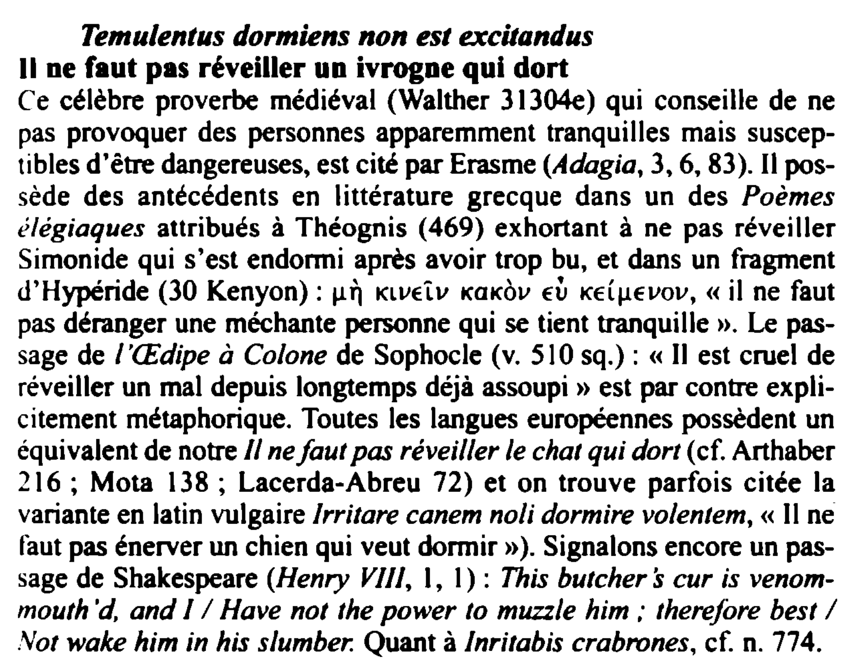 Prévisualisation du document Temulentus dormiens non est excitandus