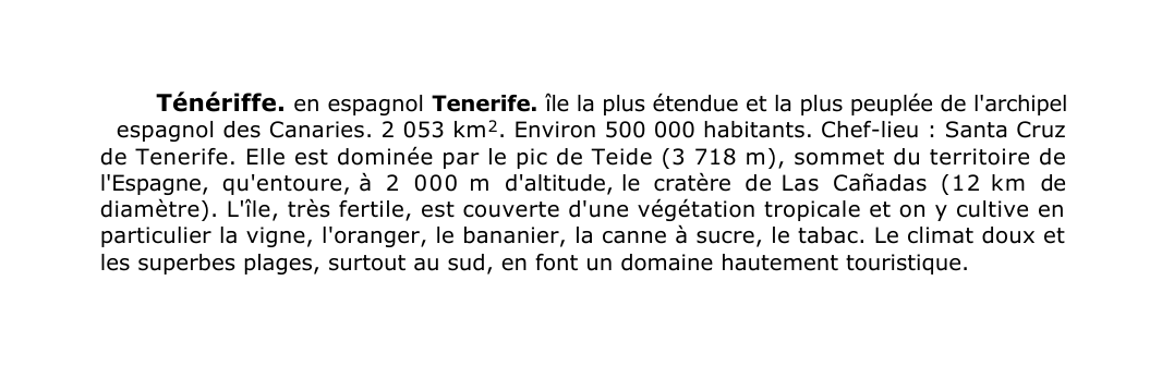 Prévisualisation du document Ténériffe.