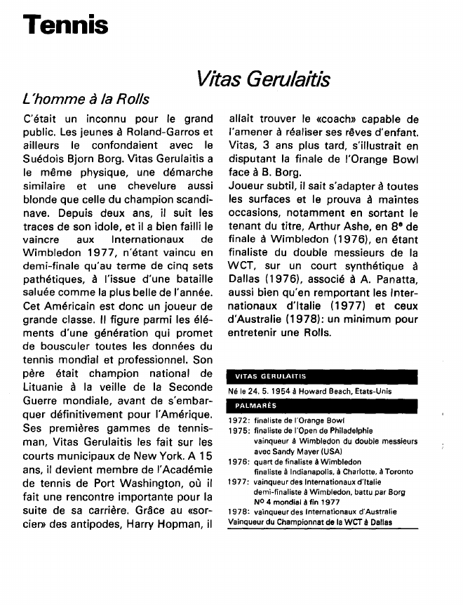 Prévisualisation du document Tennis:Vitas Gerulaitis (sports).
