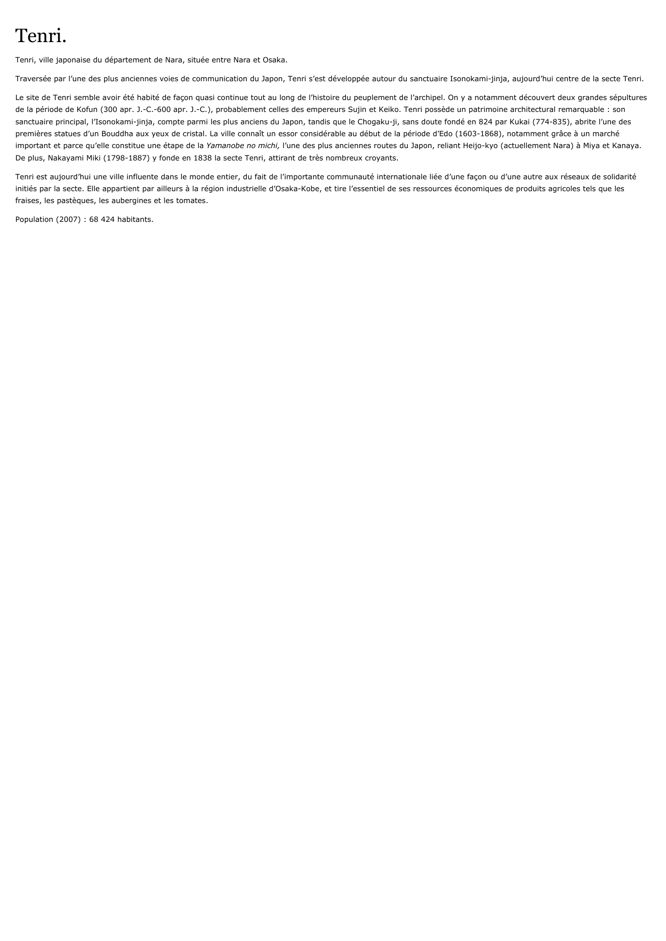Prévisualisation du document Tenri.