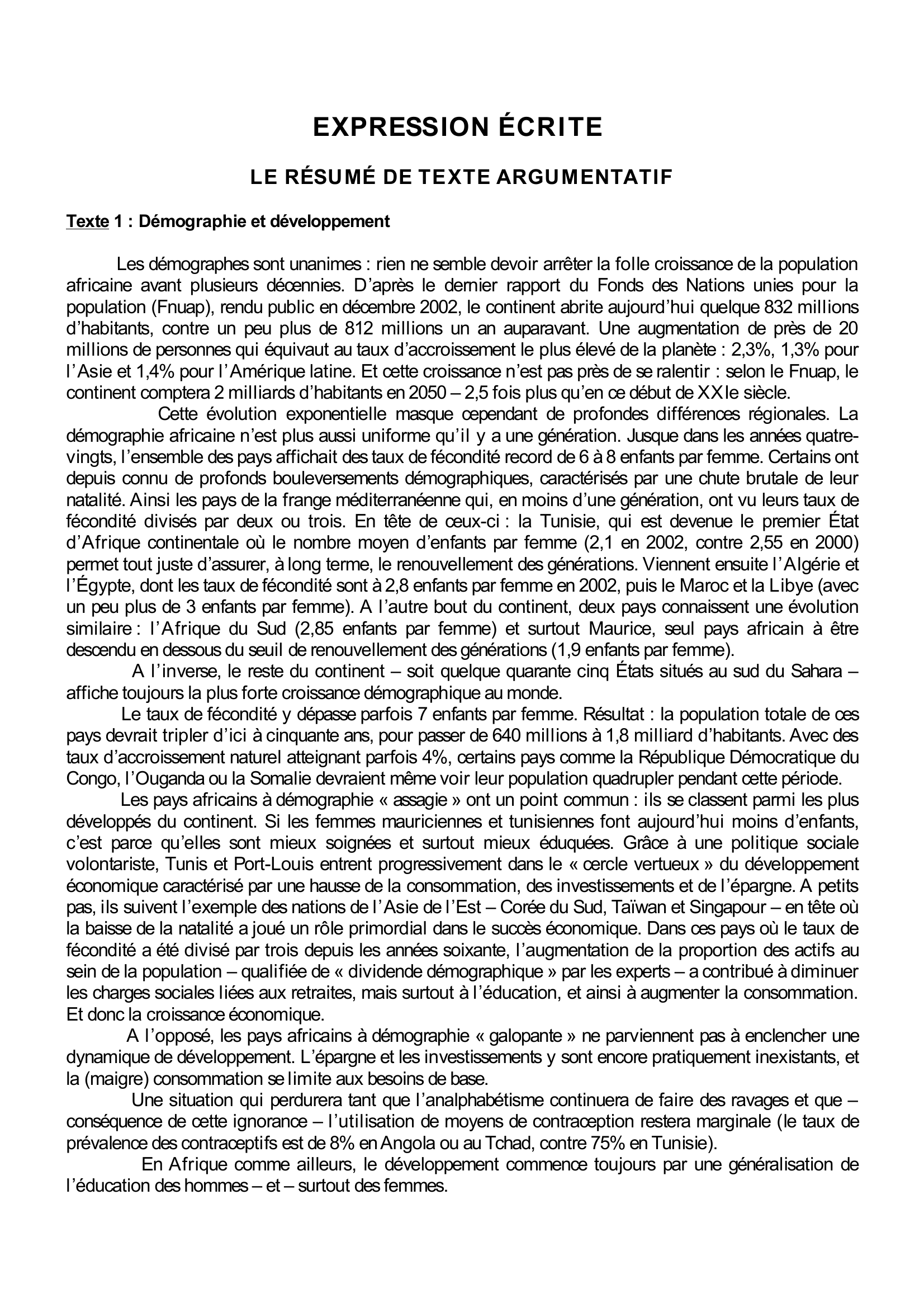 Prévisualisation du document Terminale 2012 en français