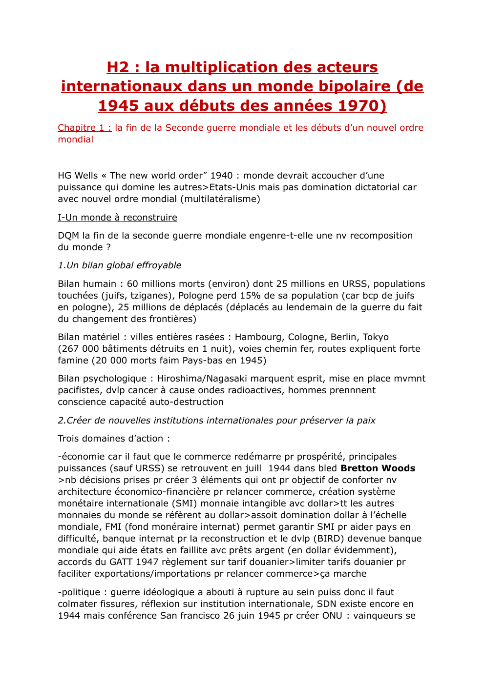 Prévisualisation du document terminale-H2 : la multiplication des acteurs internationaux dans un monde bipolaire (de 1945 aux débuts des années 1970)