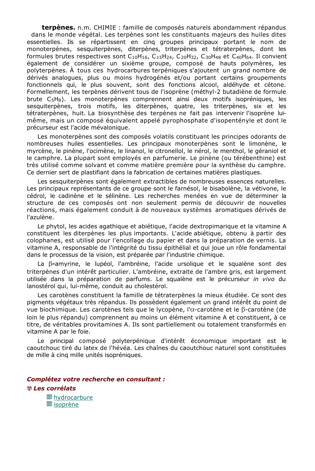 Prévisualisation du document terpènes.