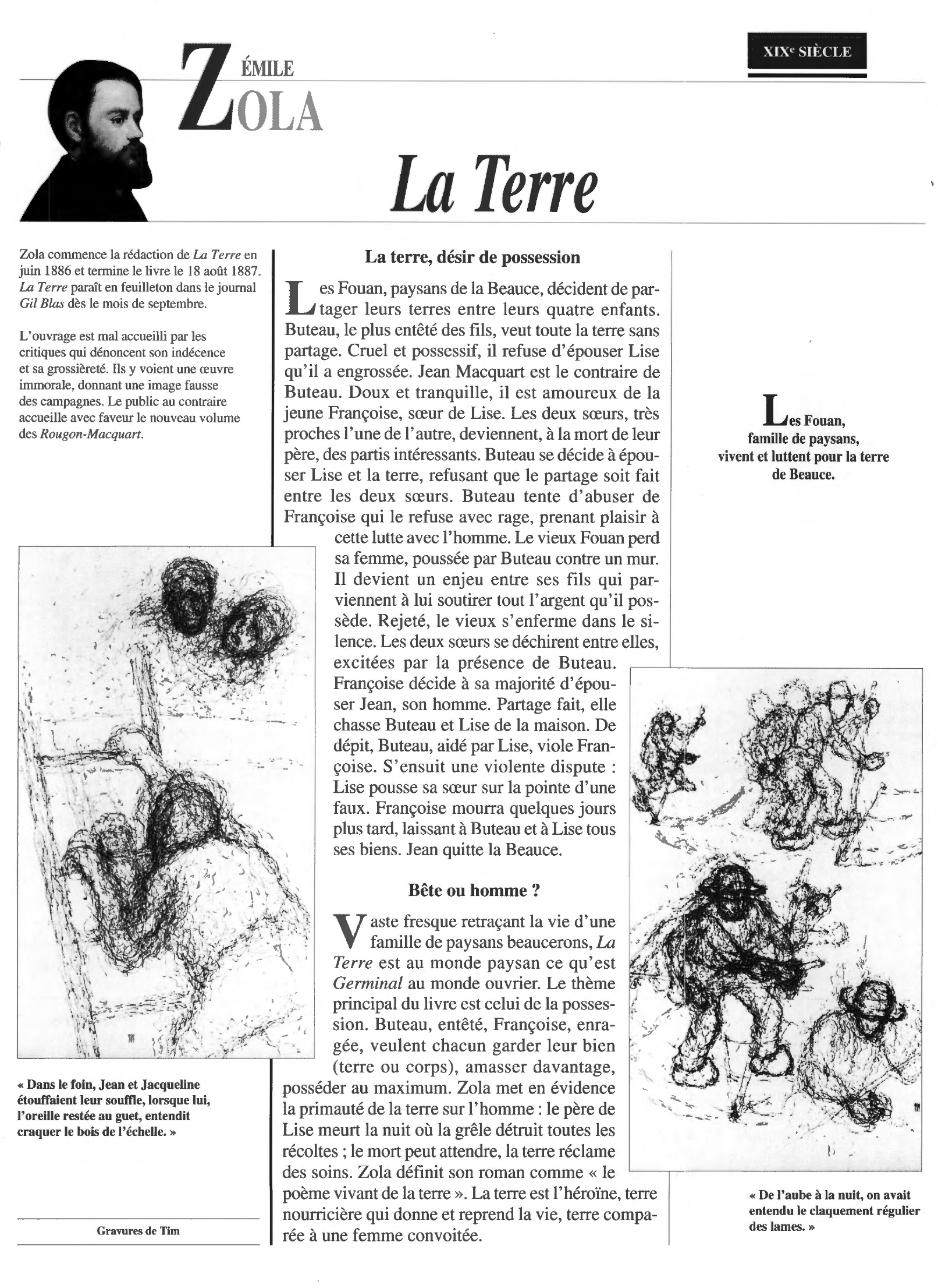Prévisualisation du document TERRE (La) d'Émile Zola (résumé & analyse)