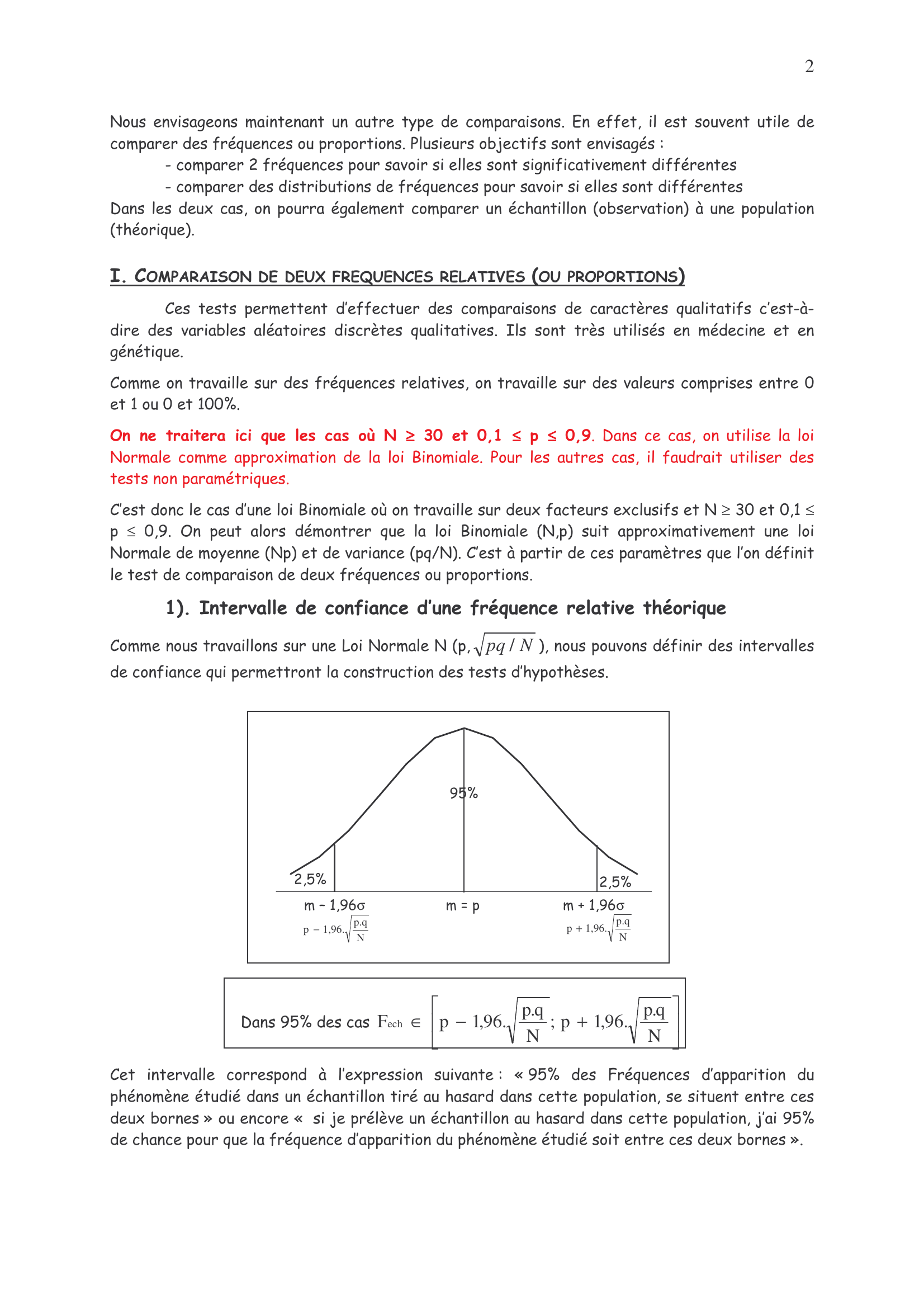 Prévisualisation du document TESTS D'HYPOTH ESES — COMPARAISONS DE FREQUENCES