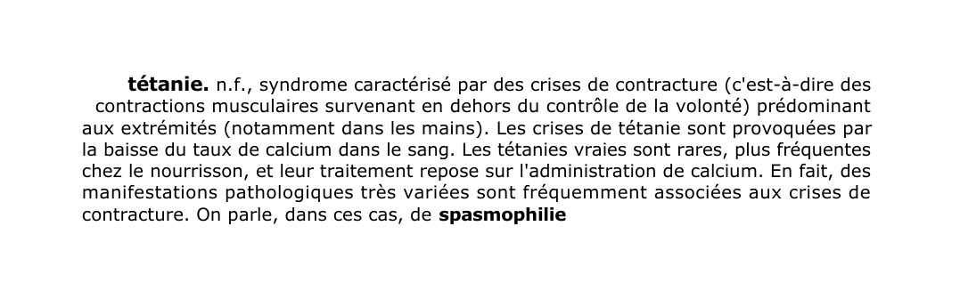 Prévisualisation du document tétanie.