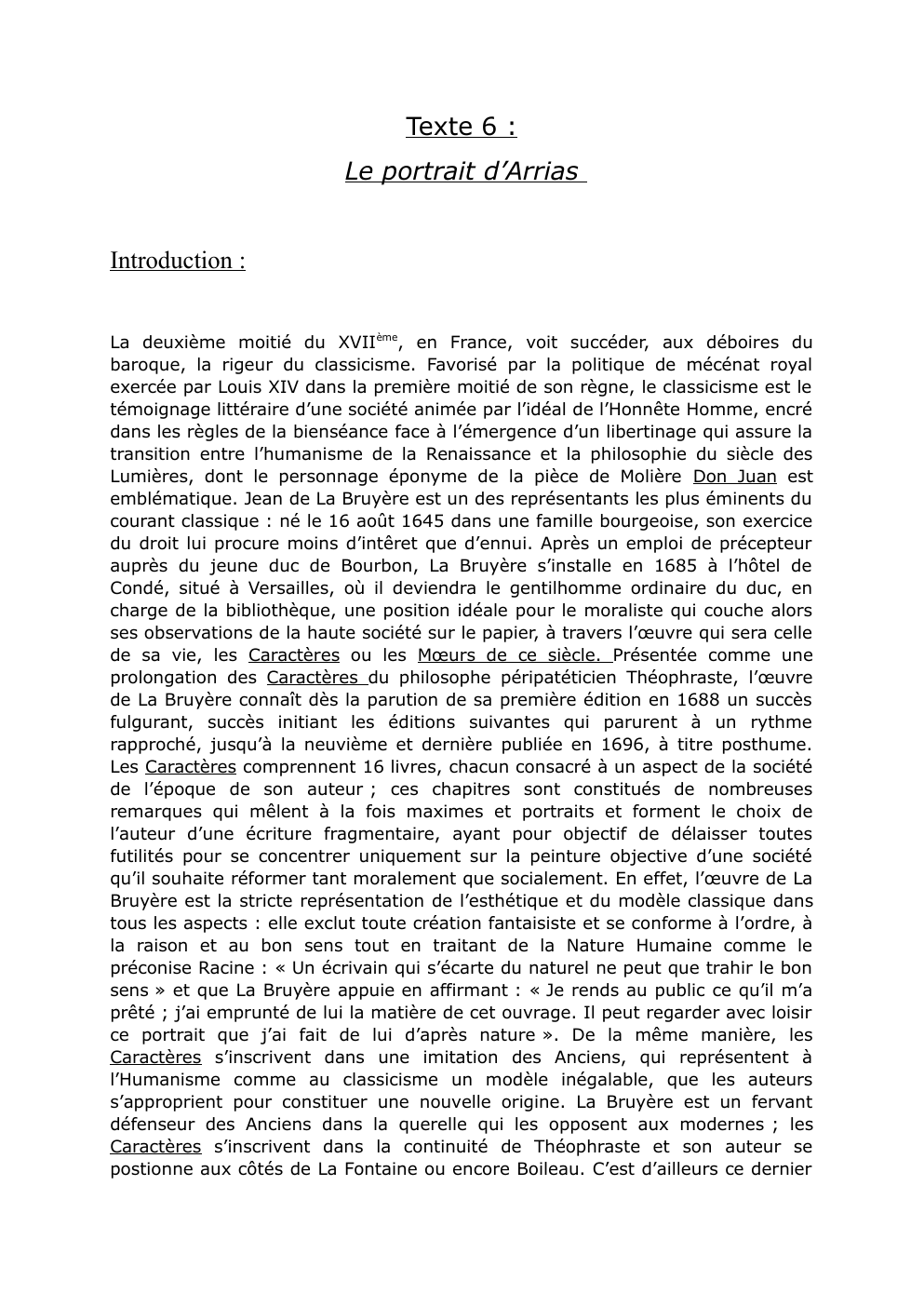 Prévisualisation du document Texte 6 : Le portrait d’Arrias