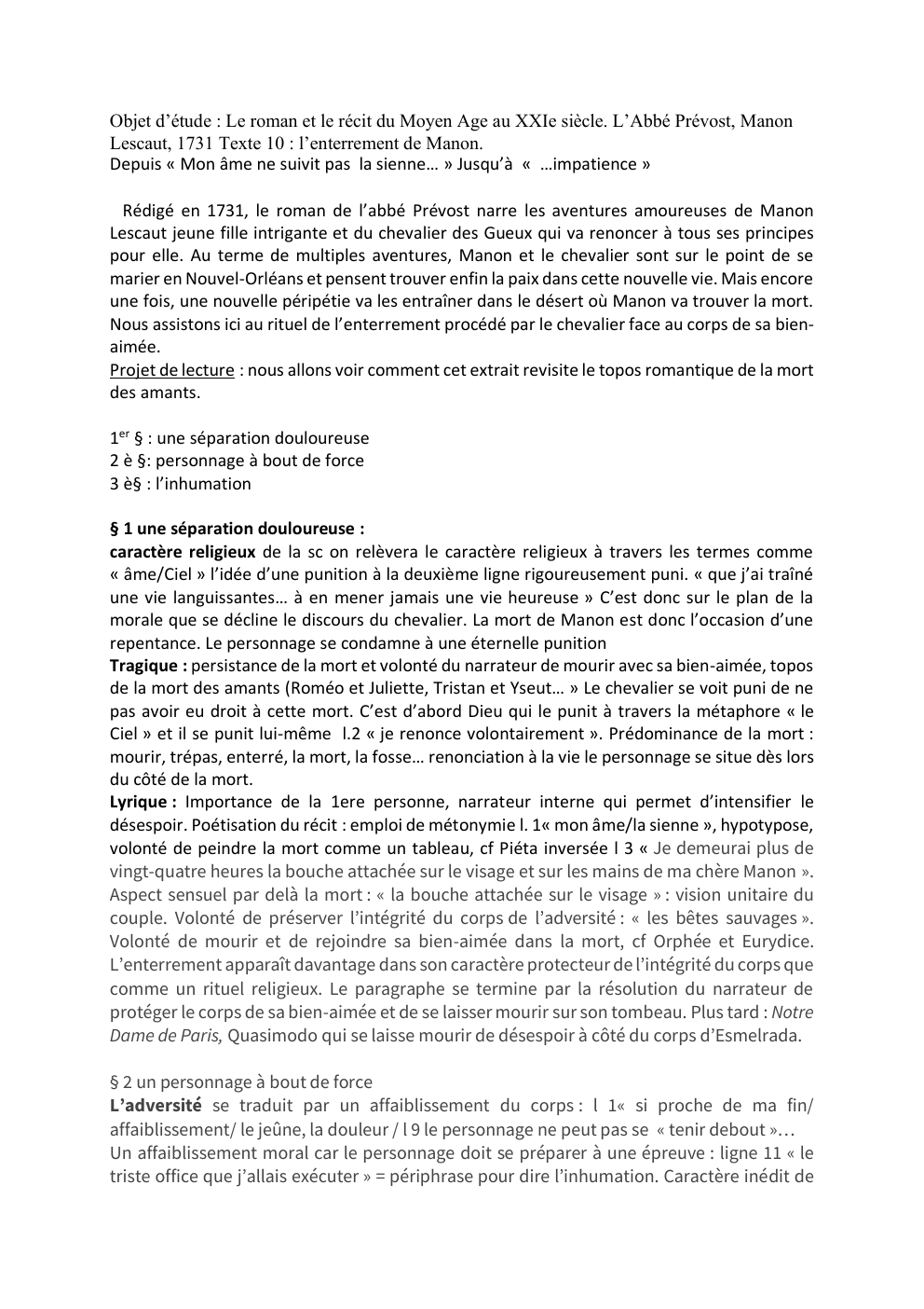 Prévisualisation du document Texte 8 L’enterrement de Manon