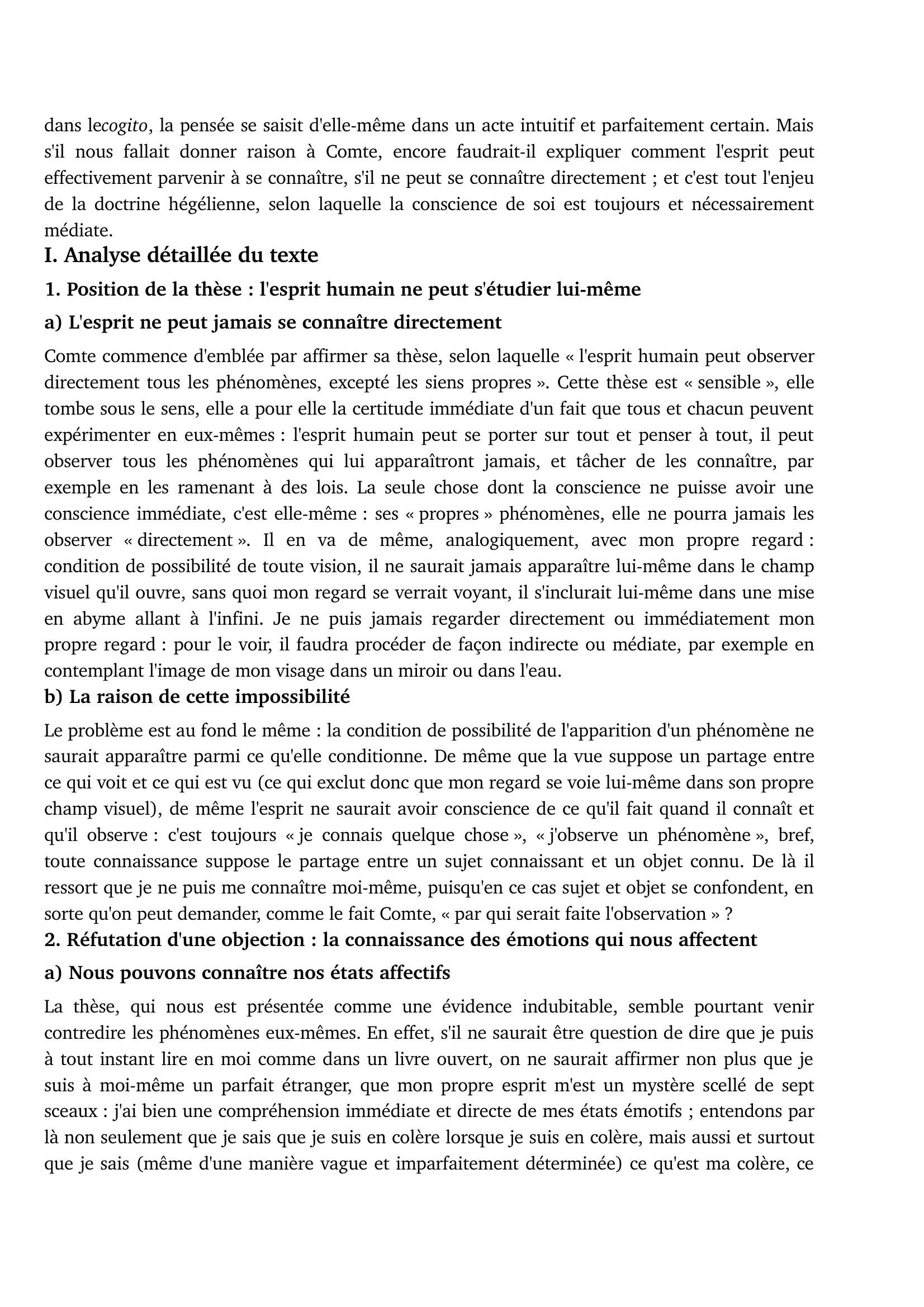 Prévisualisation du document Texte de Auguste COMTE