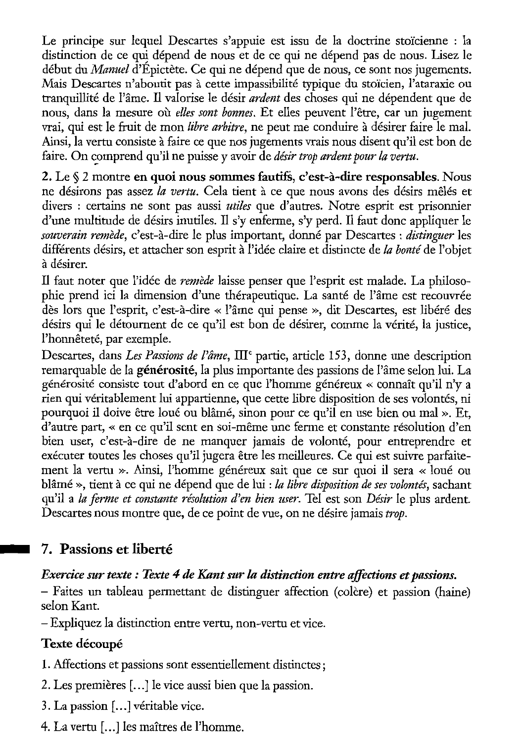 Prévisualisation du document Texte de Descartes sur le « désir de vertu ».
