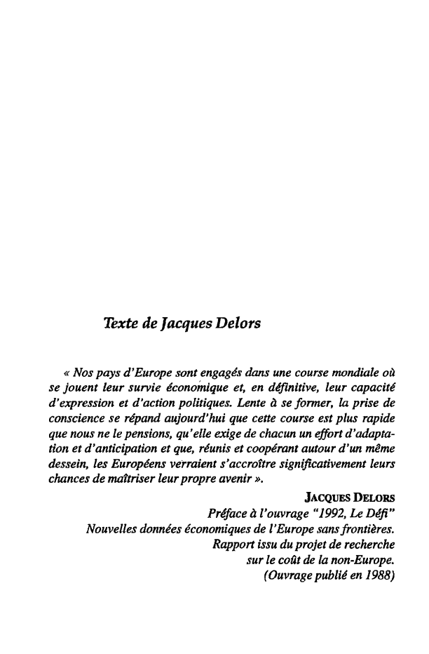 Prévisualisation du document Texte de Jacques Delors