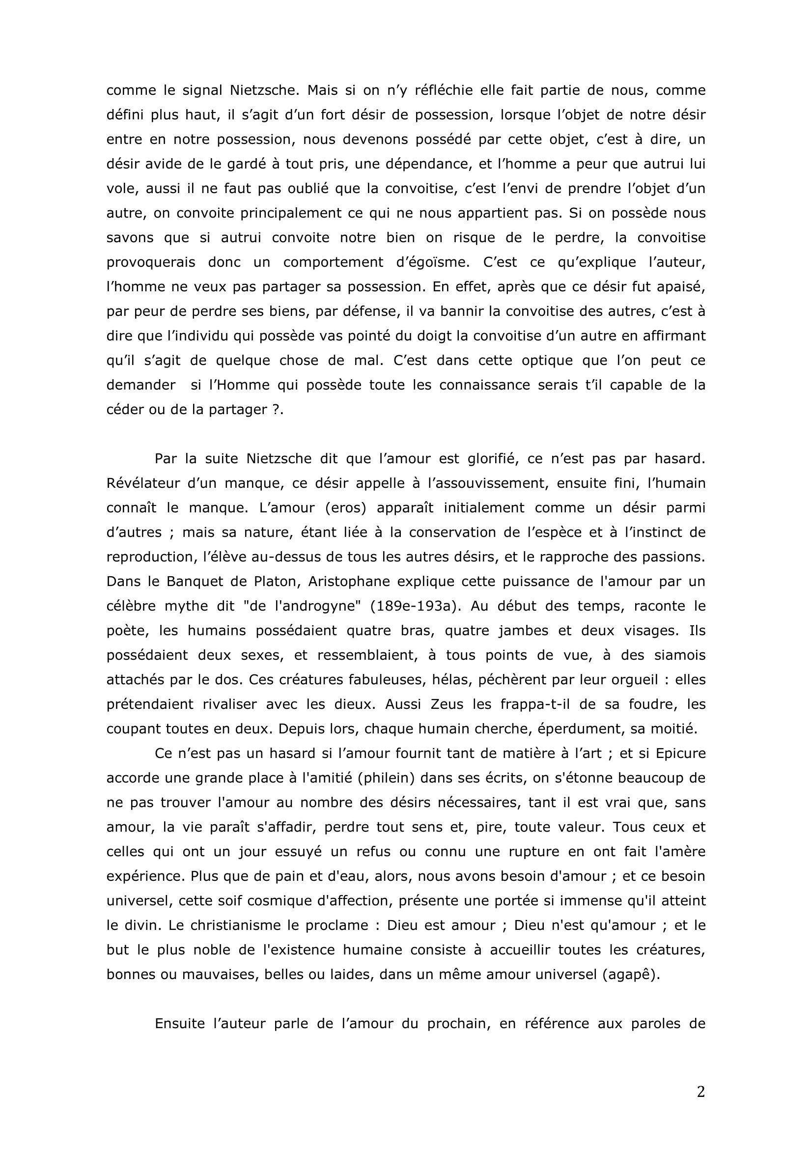 Prévisualisation du document Texte de Nietzsche : Tout ce qu'on appelle amour (autrui)
