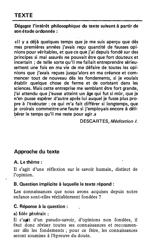Prévisualisation du document TEXTE
Dégagez l'intérêt philosophique du texte suivant.à partir de
son étude ordonnée :
«Il y a déjà quelques temps que...