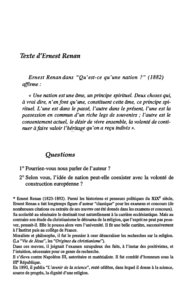 Prévisualisation du document Texte d'Ernest Renan