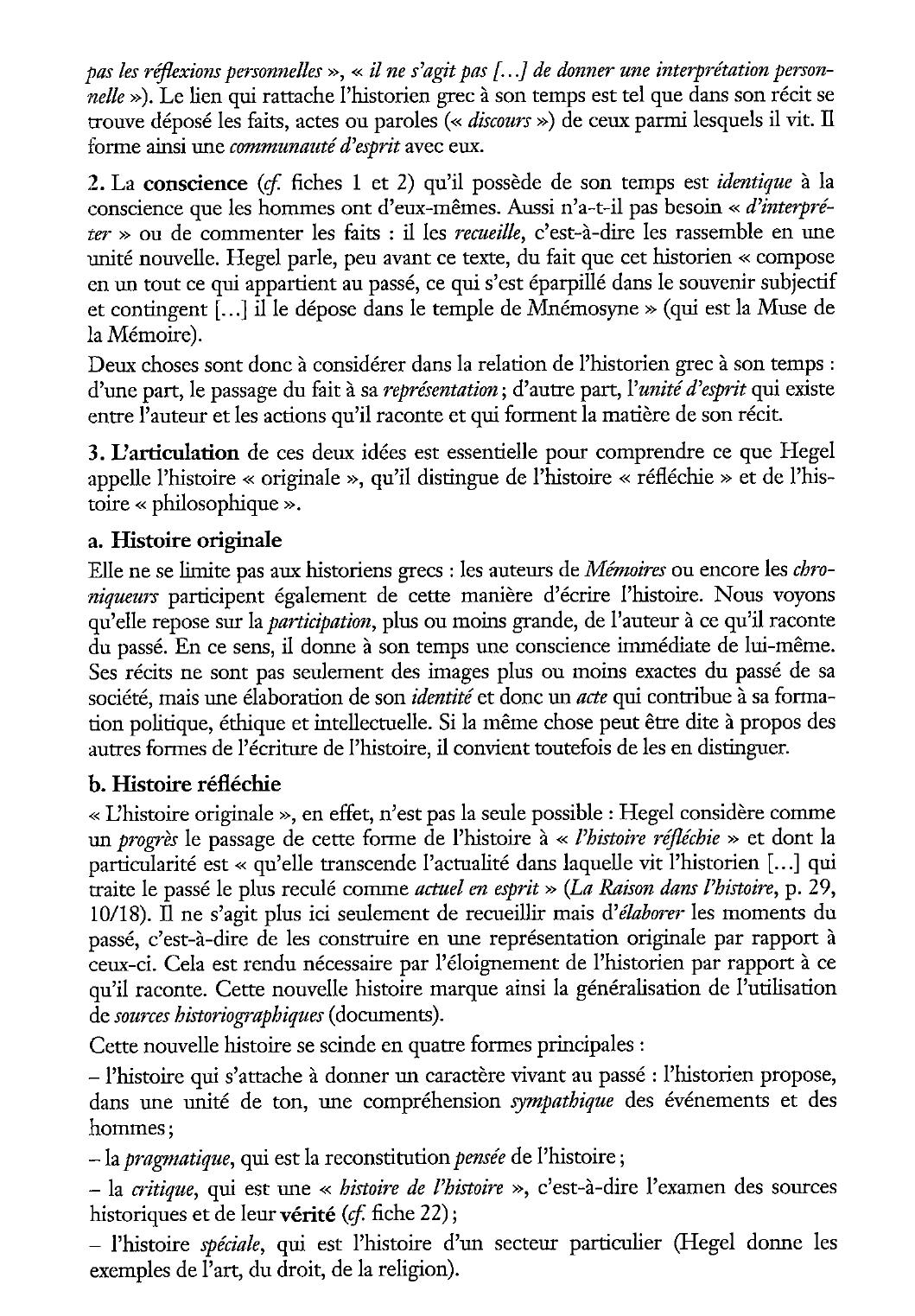 Prévisualisation du document Texte d’Hegel. Mémoire et histoire