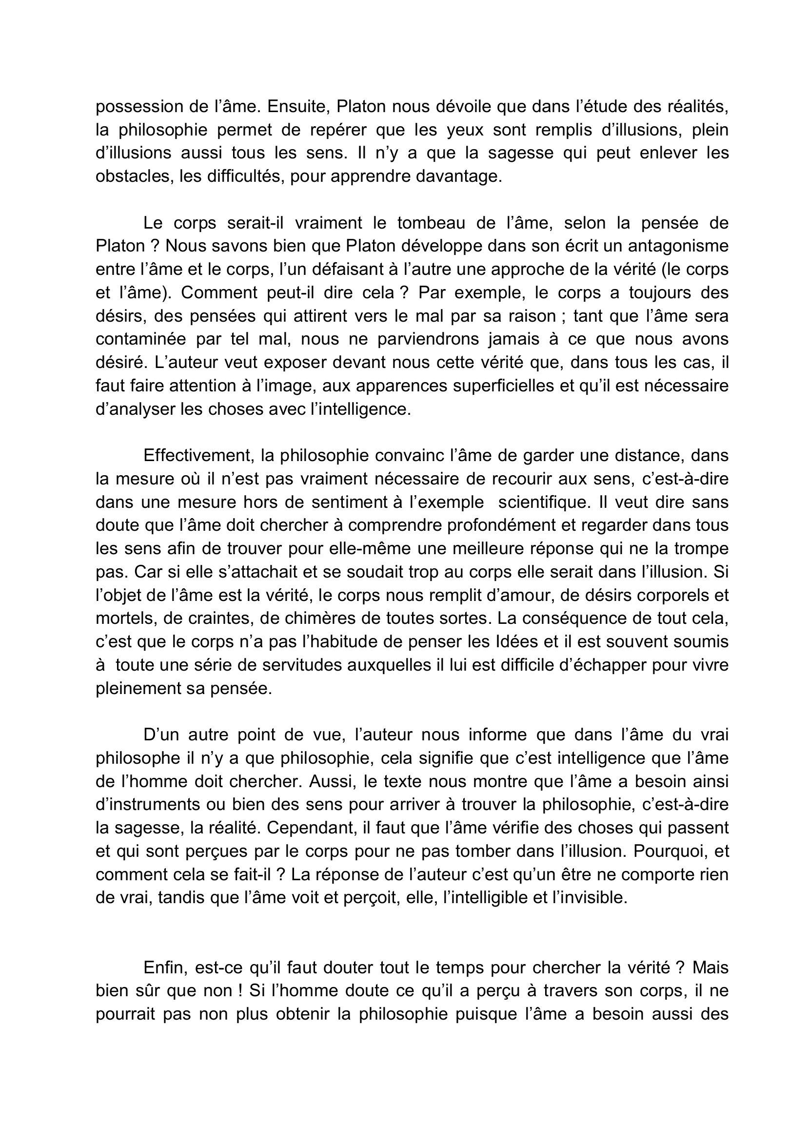 Prévisualisation du document Texte du Phédon 83a à 83e de Platon (commentaire)