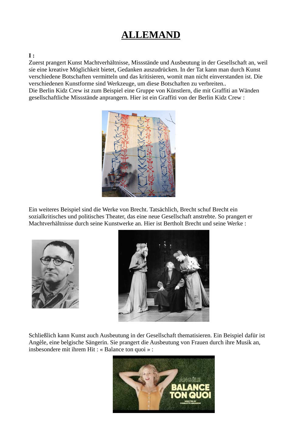 Prévisualisation du document Texte en allemand sur l'art