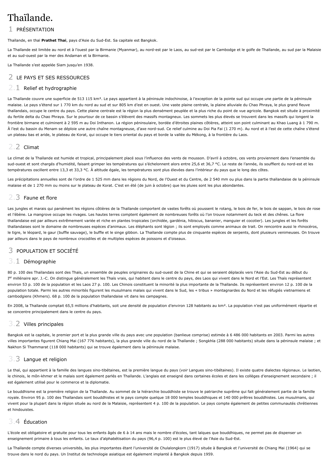 Prévisualisation du document Thaïlande.