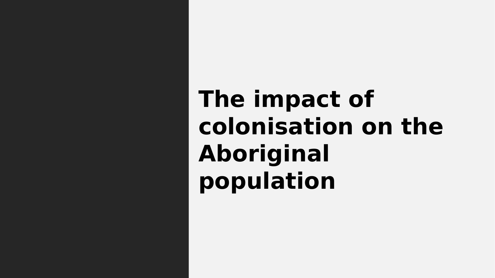 Prévisualisation du document the impact of colonisation on the Aborigenal populations