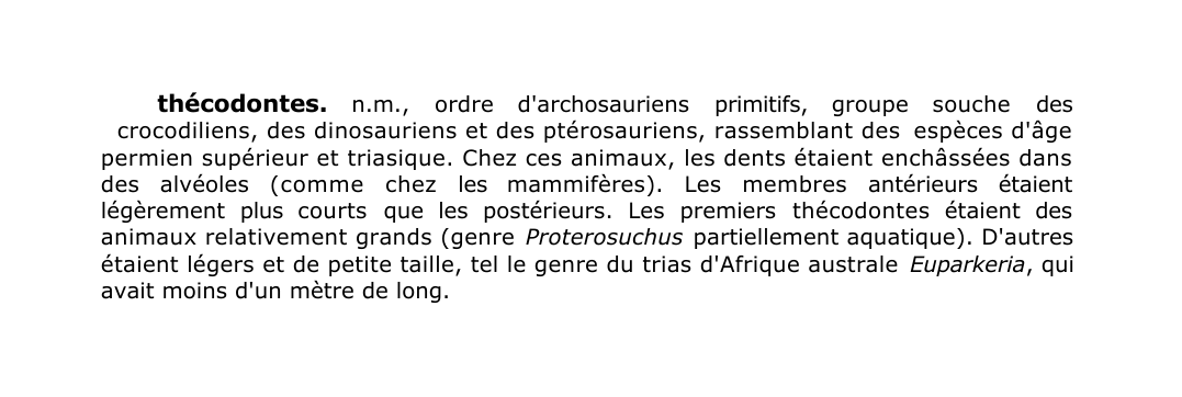 Prévisualisation du document thécodontes.