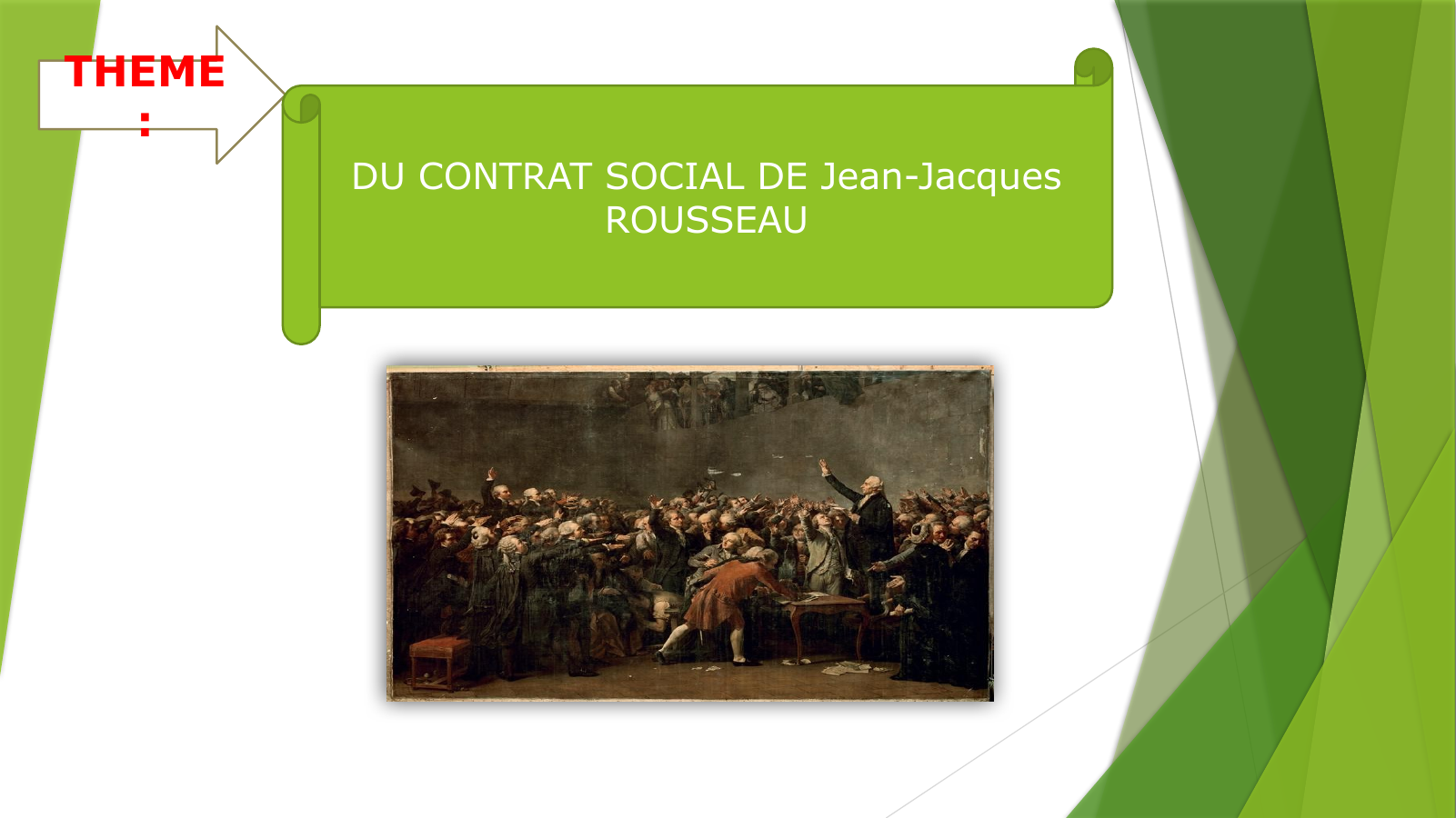 Prévisualisation du document THEME : DU CONTRAT SOCIAL DE Jean-Jacques ROUSSEAU