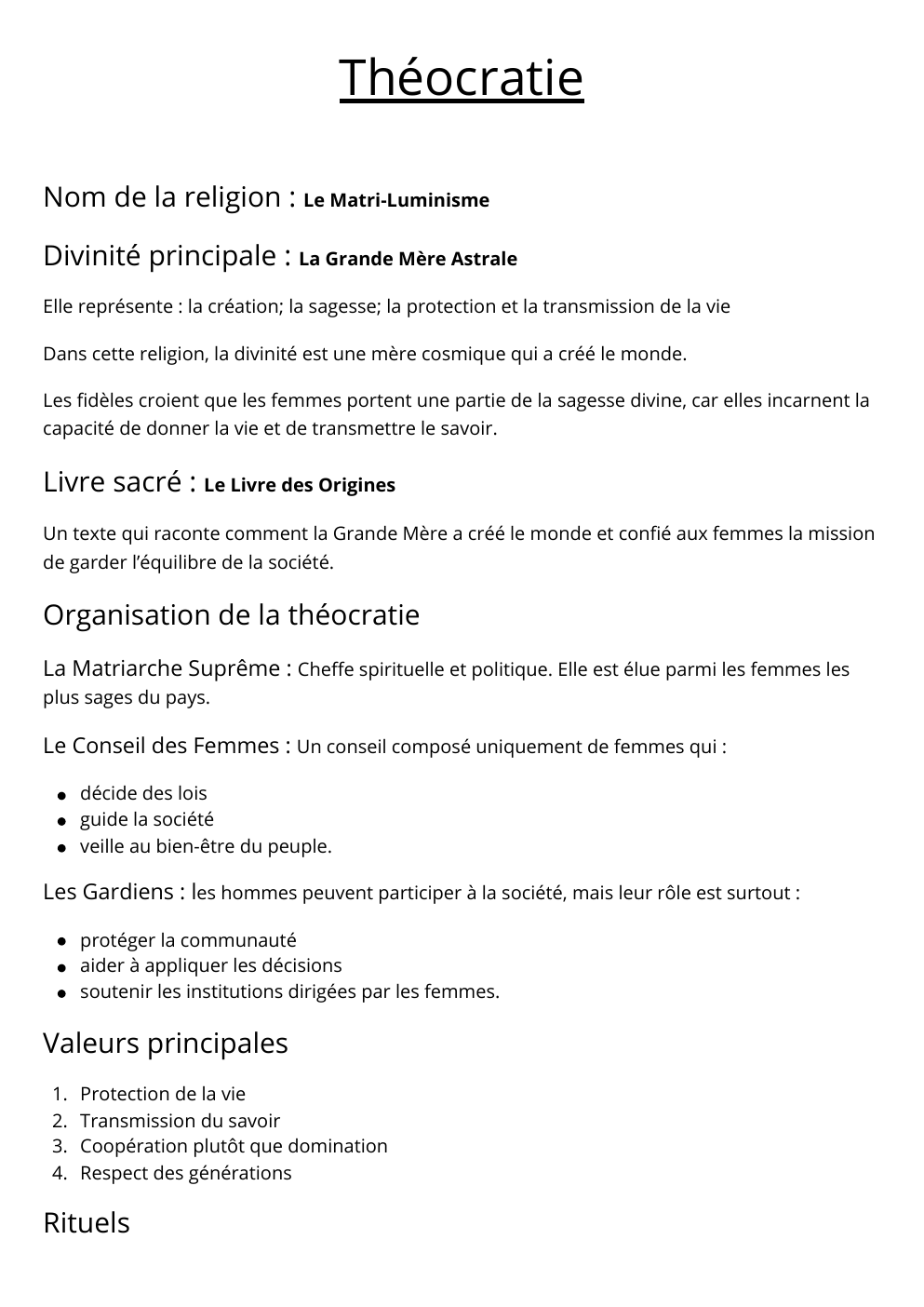 Prévisualisation du document Théocratie ficitive