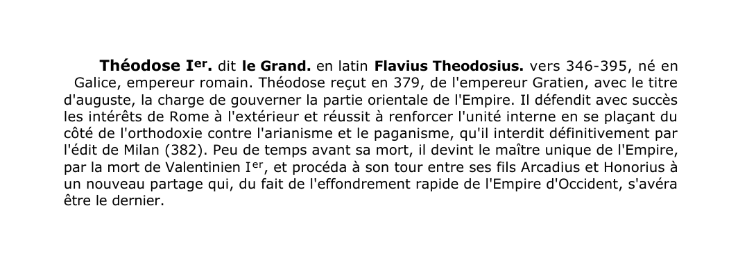 Prévisualisation du document Théodose Ier.
