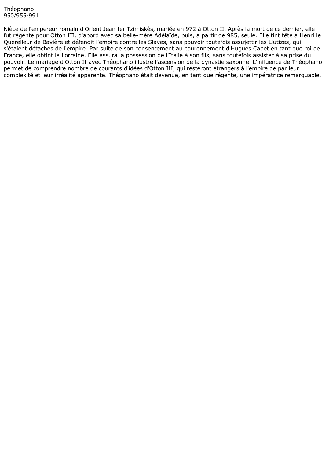 Prévisualisation du document Théophano